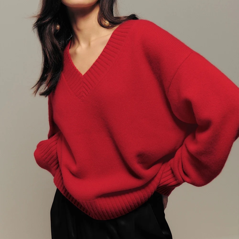 Reformation Jadey Cashmere Oversized Sweater